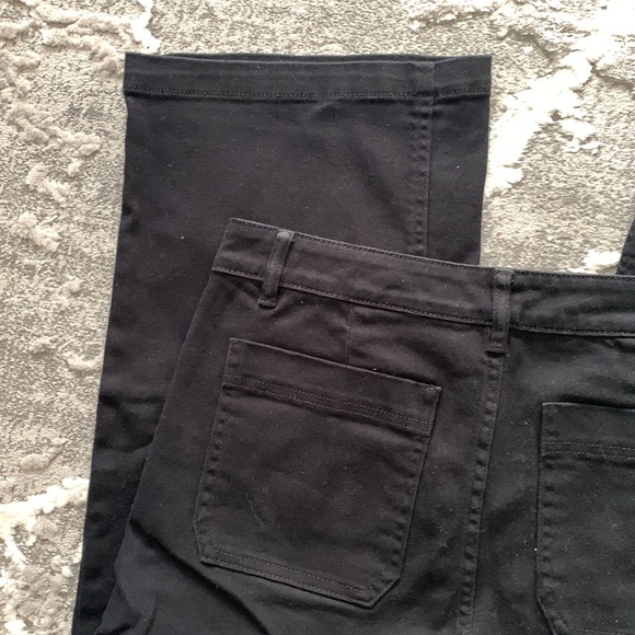 Joe Fresh Black Cropped Wide Leg Jeans size 30 - Picture 5 of 14